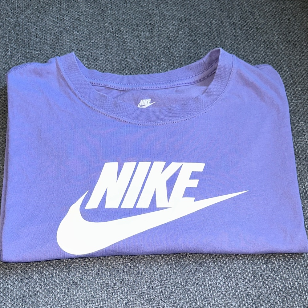 Nike Lavender Tee with White Logo